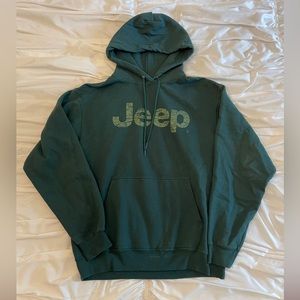 Vintage Dark Green Jeep Wrangler Sweatshirt
